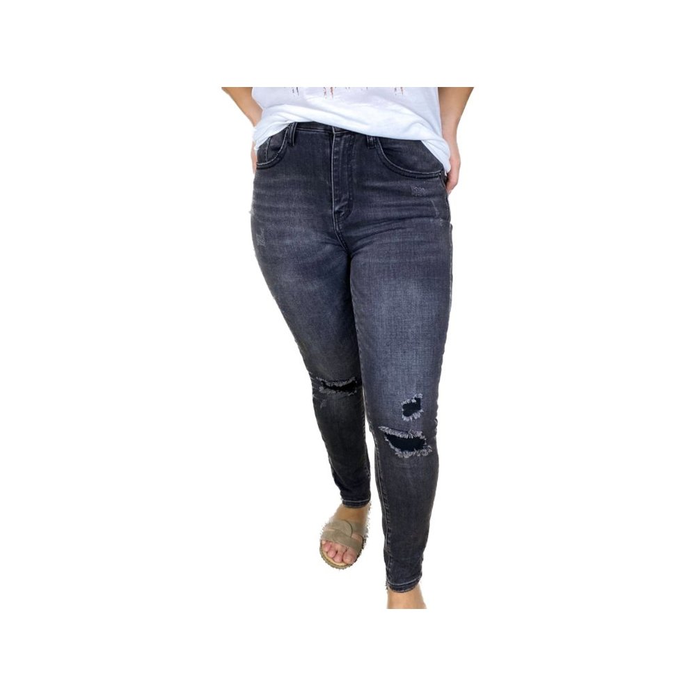 Risen Grey High Waisted Skinny Jean